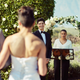 Illustration for article titled Sight Of His Beautiful Bride Walking Down Aisle Fills Man With Overwhelming Happyish Feeling